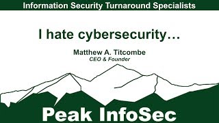 I Hate CyberSecurity