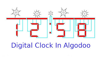 Digital Clock In Algodoo (Method 1, Segmented): Tutorial 12