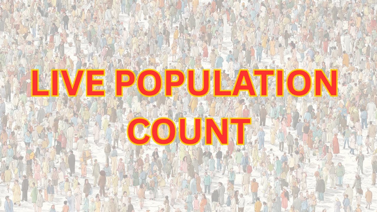 🕒 LIVE: Real-Time World Population Clock | Global Births and Deaths Stream 2025