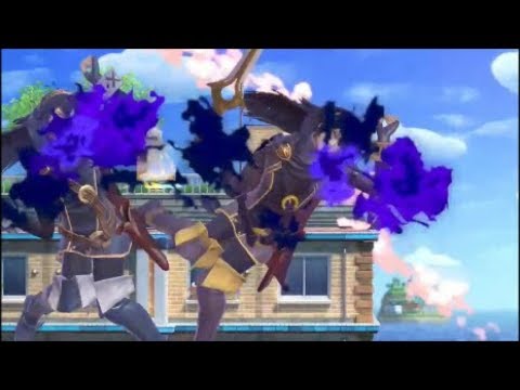 スマブラSP ルキナ　闇エフェクト　手前やられ