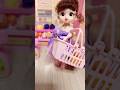 Toy Market Shopping 🍎🍌 | Fruits, Scale & Basket Play ASMR #kidsvideo #toys #doll #lovelydoll