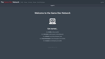 CS50 Final Project: Game Dev. Network