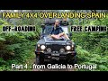 SUMMER 4WD ROAD TRIP - Family 4x4 overland with Land Rover Defender camper (from Spain to Portugal)