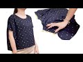 Very easy Simple blouse cutting and sewing | DIY crop top/ shirt/ blouse | Summer shirt tutorial