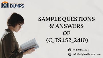 C_TS452_2410 Sample Questions for SAP S/4HANA Exam