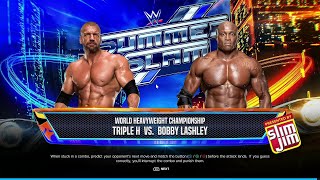 WWE 2K24 FULL MATCH — Triple H vs. Bobby Lashley — World Heavyweight Title Match!'