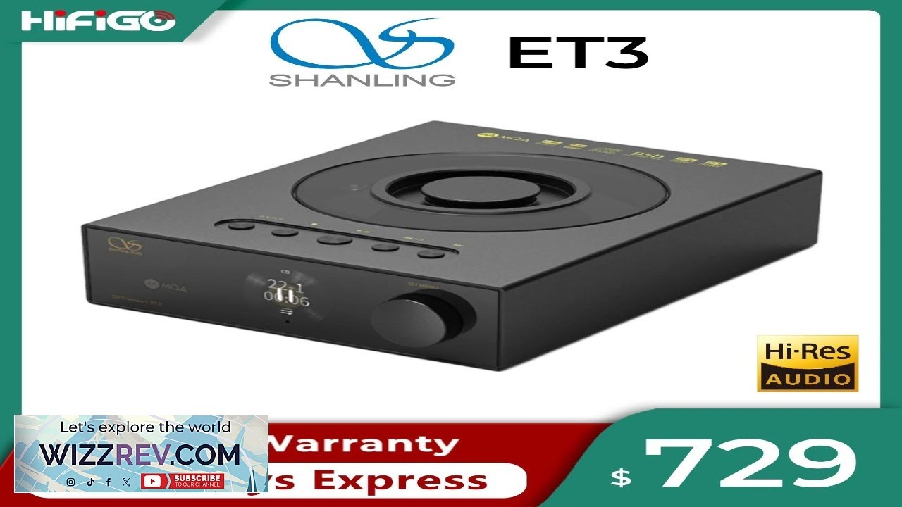 SHANLING ET3 CD Transport Player Dedicated High End Full Featured Digital Turntable