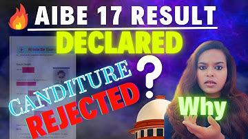 AIBE 17 Result Declared | Candidates Rejected ❌! Bar Council of India