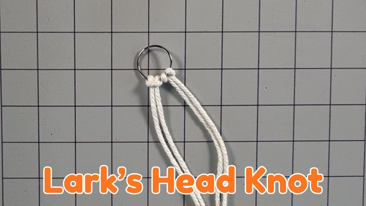Как завязать узел «Голова жаворонка» — Узлы макраме для начинающих