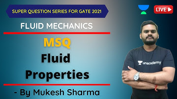 MSQ - Fluid Properties | Strength of Materials | GATE/ESE 2021 Mehanical Engineering | Mukesh Sharma