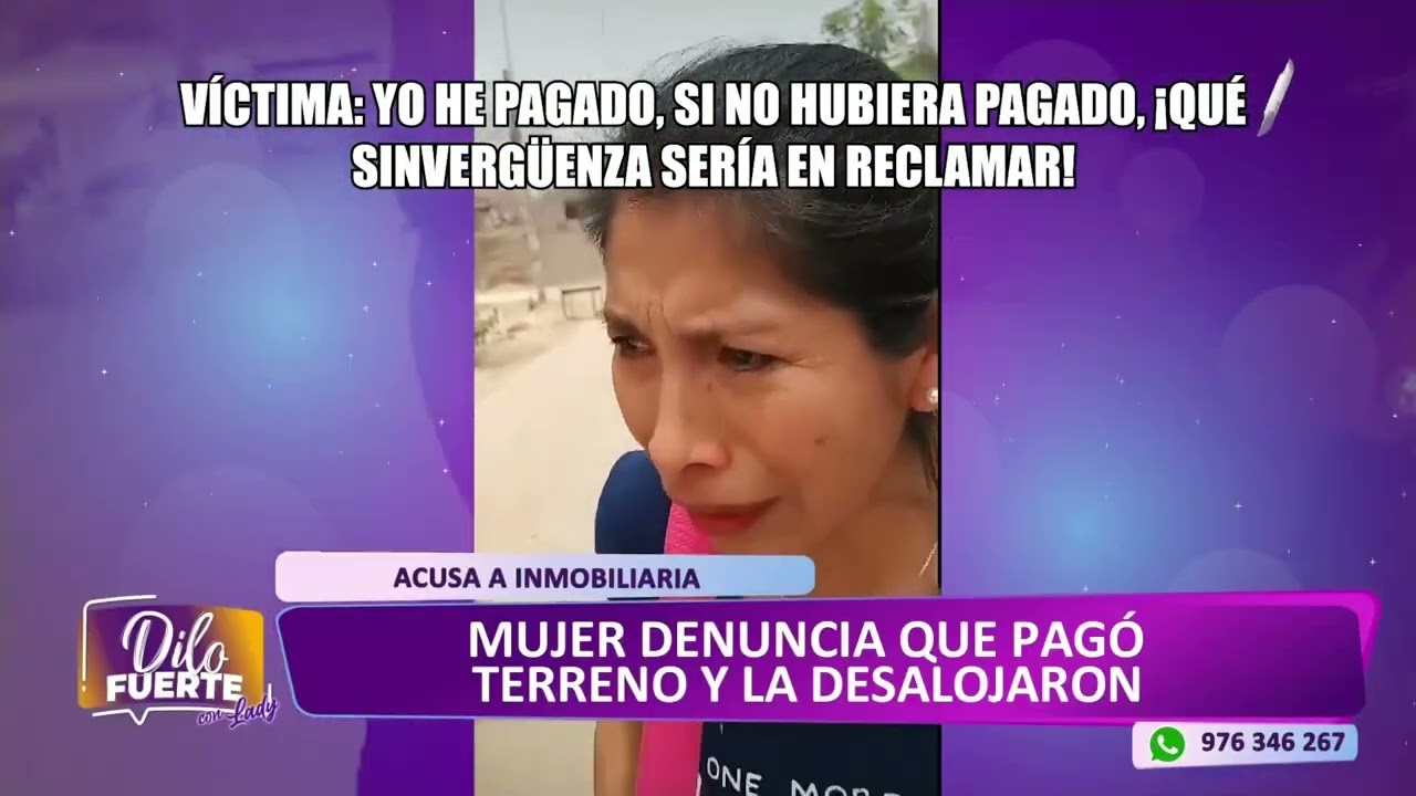 Carabayllo: denuncia que la desalojan de vivienda que pagó y ahora duerme con su padre en la calle