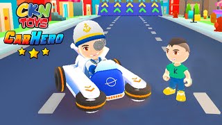 CKN Toys Car Hero Run - NEW UPDATE White Skin White Car Unlocked All Levels All Vehicles screenshot 2