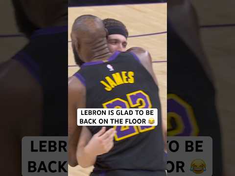 LeBron is happy to be back on the floor with AR!