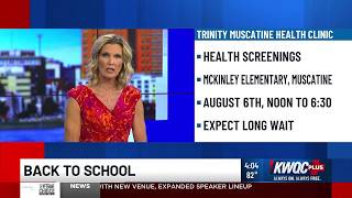 Trinity Muscatine hosting Back to School Health Clinic