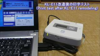 CASIO KL-E11携帯化の動作テスト