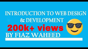 Introduction to Web Design and Development 2024 | Web Designing Full Course in Urdu/Hindi 2024