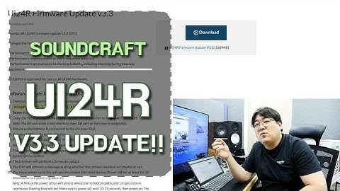 soundcraft ui24R V3.3 firmware Update!!