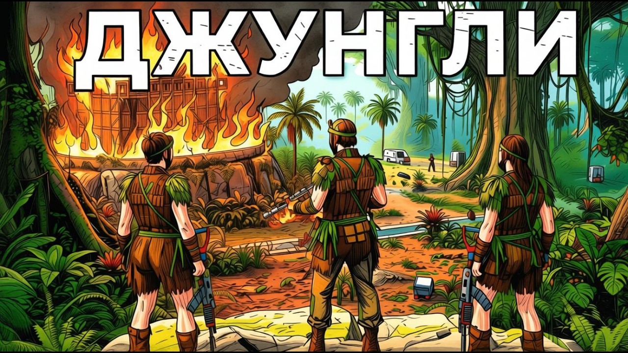 ДЖУНГЛИ! Самое ТЯЖЕЛОЕ выживание за 10.000 ЧАСОВ, РЕЙД в ОНЛАЙНЕ в Раст/Rust