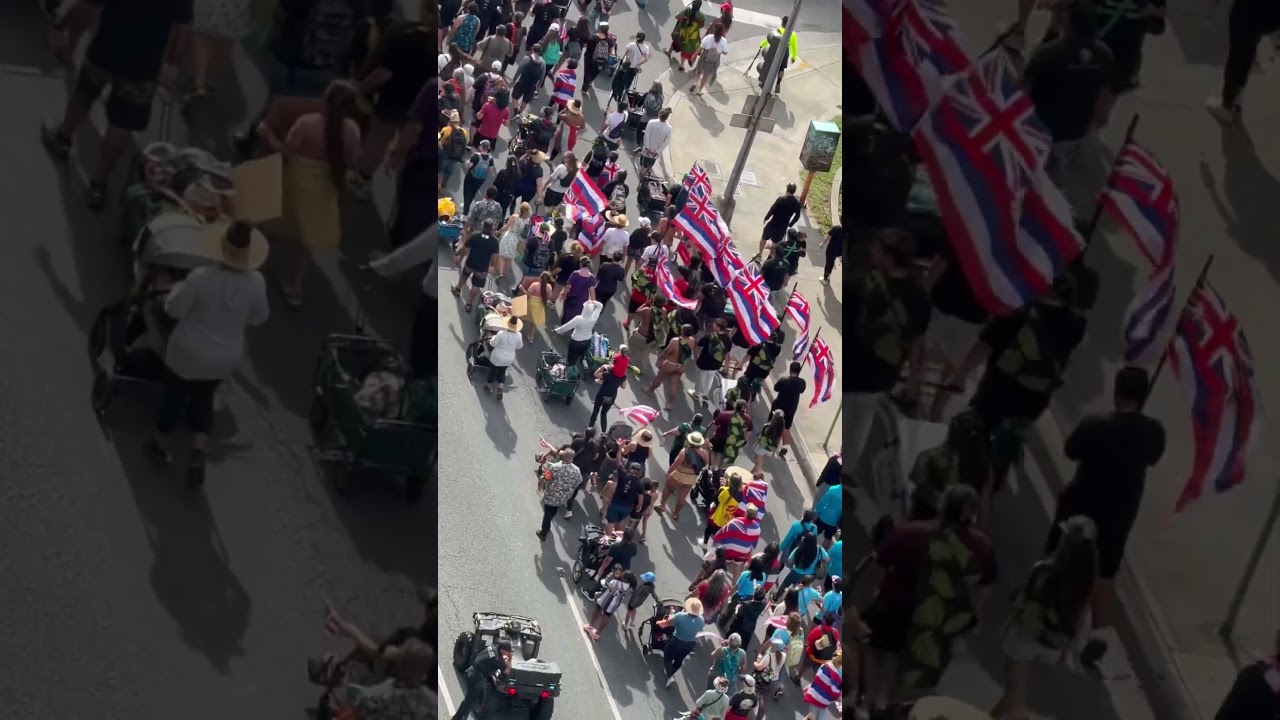 #hawaii #march #standup #today #weekend #hawaiian #sovereignty #aloha #imua #protest #people #strong