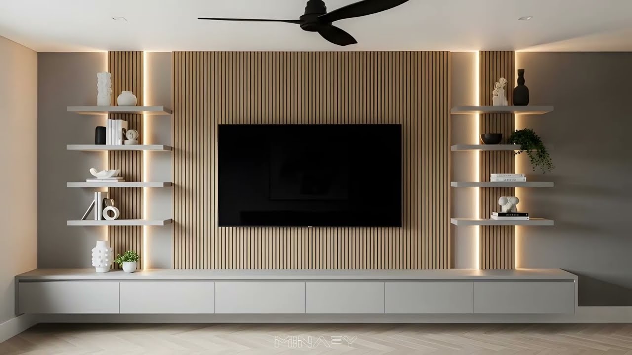 Smart TV Unit Designs for Modern Minimalist Home (Interior Design Ideas and Trends)