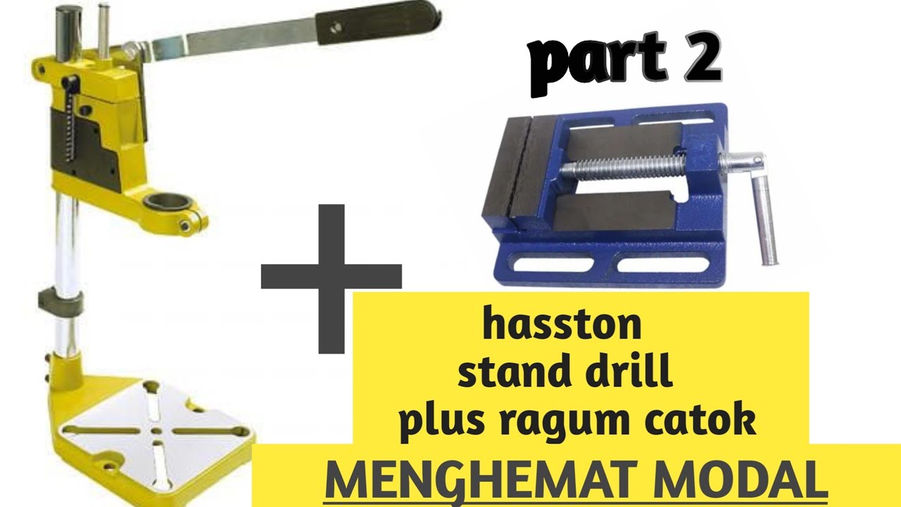 bor duduk / stand drill hasston kurang lengkap kalo enggak pake ragum ...