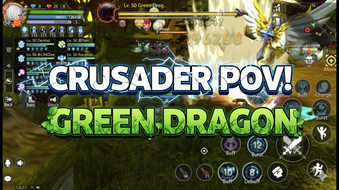 Dragon Nest M: Classic | CRUSADER POV on GREEN DRAGON NEST NORMAL MODE!!