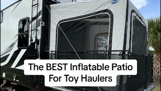 Inflatable Patio For Toy Haulers! MORryde PatioEX On Our Dutchmen Voltage Triton 4271
