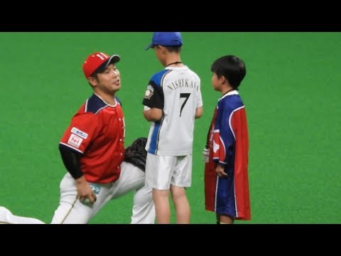 ＜2019.7.20ロッテ戦＞近藤健介とキッズスターター
