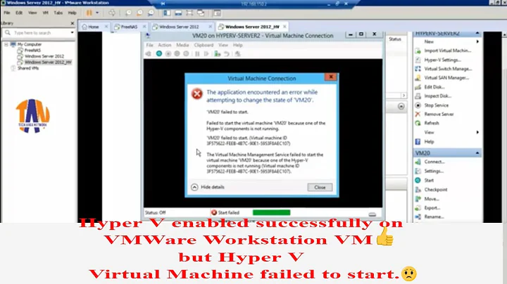 Hyper V components not running | Cannot start Hyper V VM even after enabling Hyper V on VMWare WS🤔
