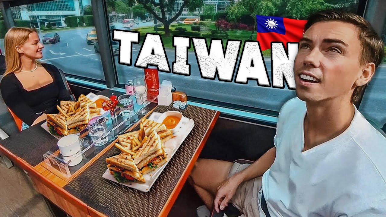 We Tried Taiwan’s LUXURIOUS BUS Restaurant 🇹🇼