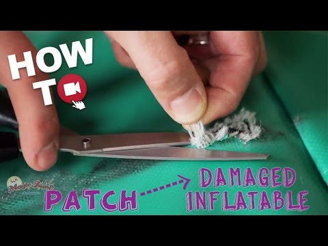 Patch a Damaged Inflatable using a Vinyl Cement Repair Kit: HOW TO | Magic Jump, Inc.