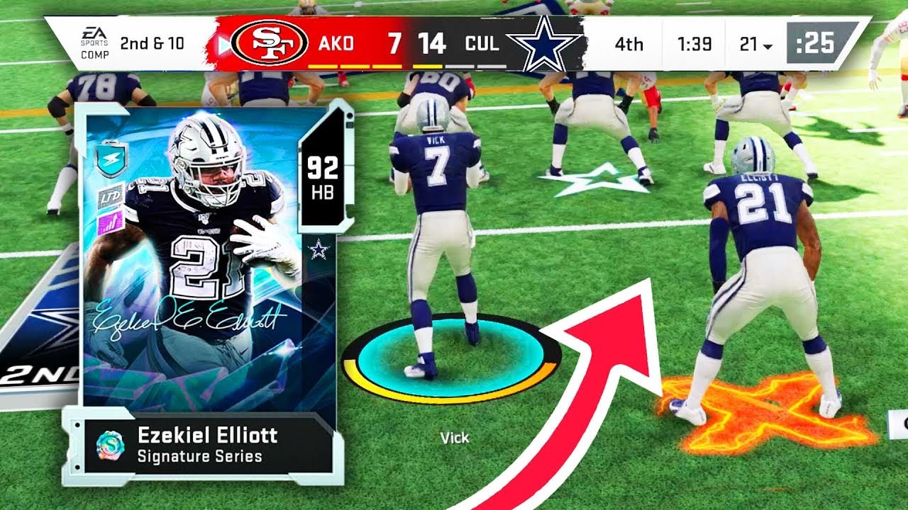 SIGNATURE EZEKIEL ELLIOT WRECKING BALL ACTIVATED! Madden 20 Ultimate Team YouTube