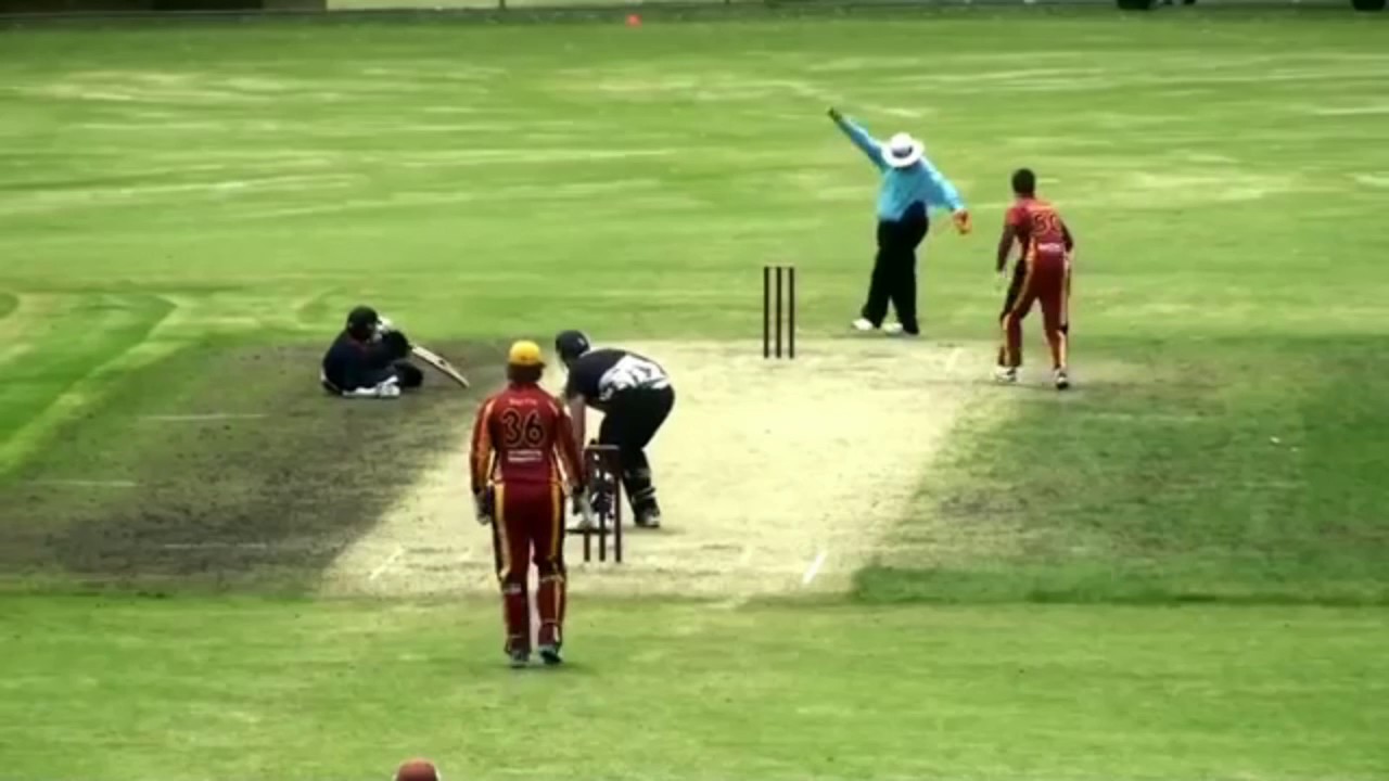 Funny Cricket Accident one ball kill 3 players YouTube
