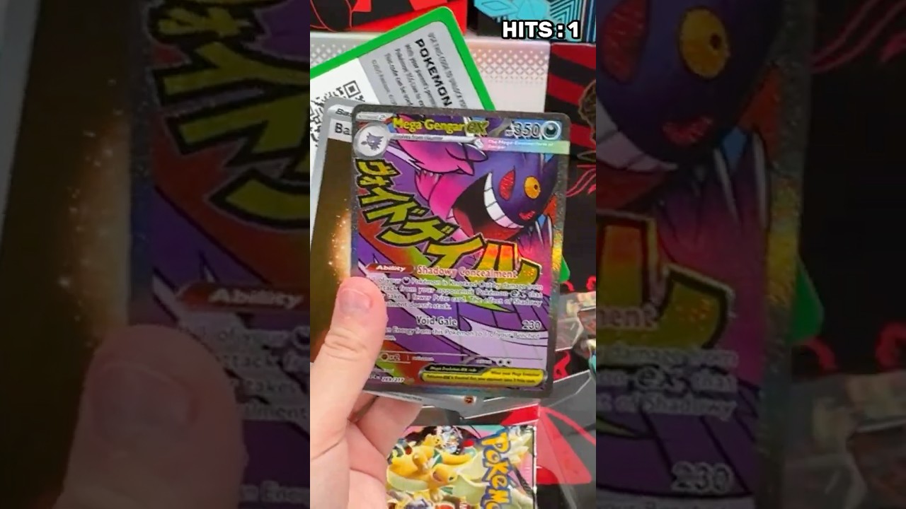SHE BROKE THE FURNITURE! 😱 Mega Gengar EX Pull! #shorts