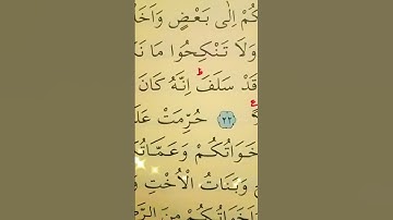 سورة النساء الأية 22 القارئ سعد الغامدي