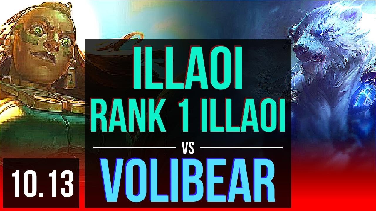ILLAOI vs VOLIBEAR (TOP) Rank 1 Illaoi, 2200+ games, 1.2M mastery points KR Grandmaster