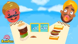 Silly Sandwich Dash 😎 Sandwich Runner - Gameplay Walkthrough NEW BIG APK UPDATE - Funny Mobile Games