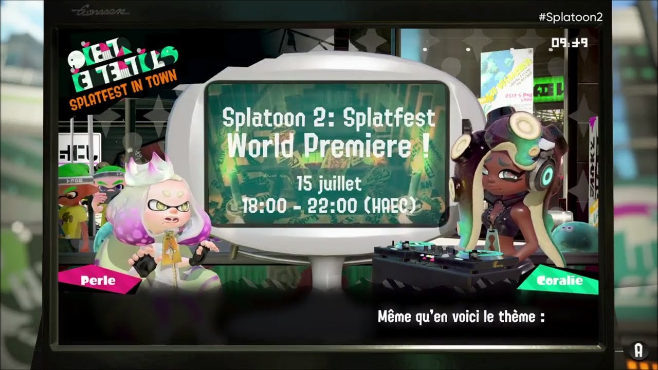 Perle et Coralie annoncent le premier Splatfest de Splatoon 2
