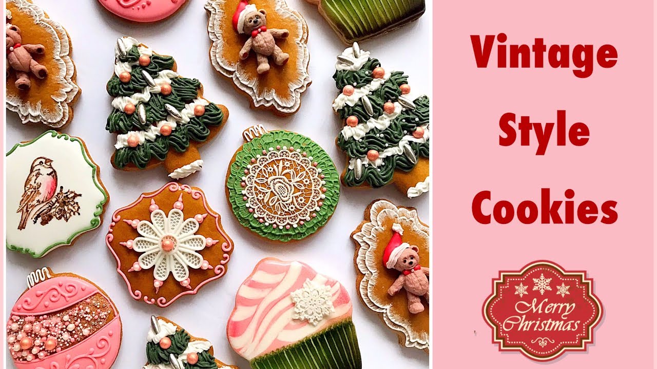 Vintage Style Christmas Gingerbread Cookies ❄️❄️❄️