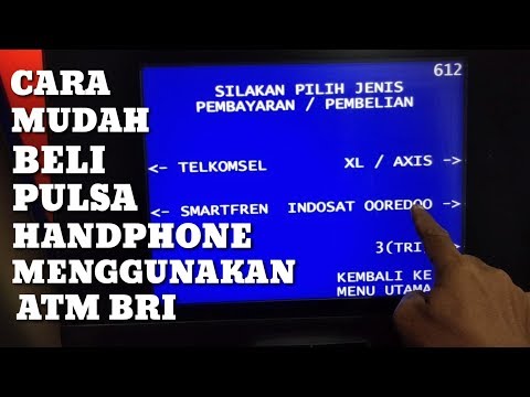 CARA MUDAH PEMBELIAN PULSA HP MENGGUNAKAN KARTU ATM BRI. 