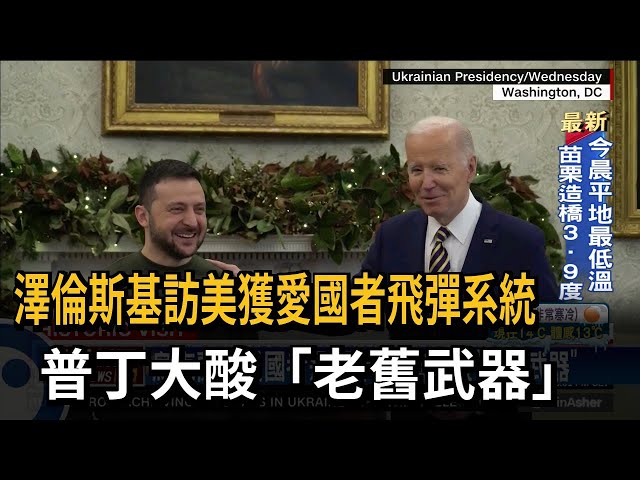澤倫斯基訪美行程結束 獲愛國者飛彈系統－民視台語新聞
