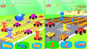 Shape 🚦🚲🏃Shifting Gameplay Level 418-422 || iOS Android || Shape Shifting Vala Video Game 