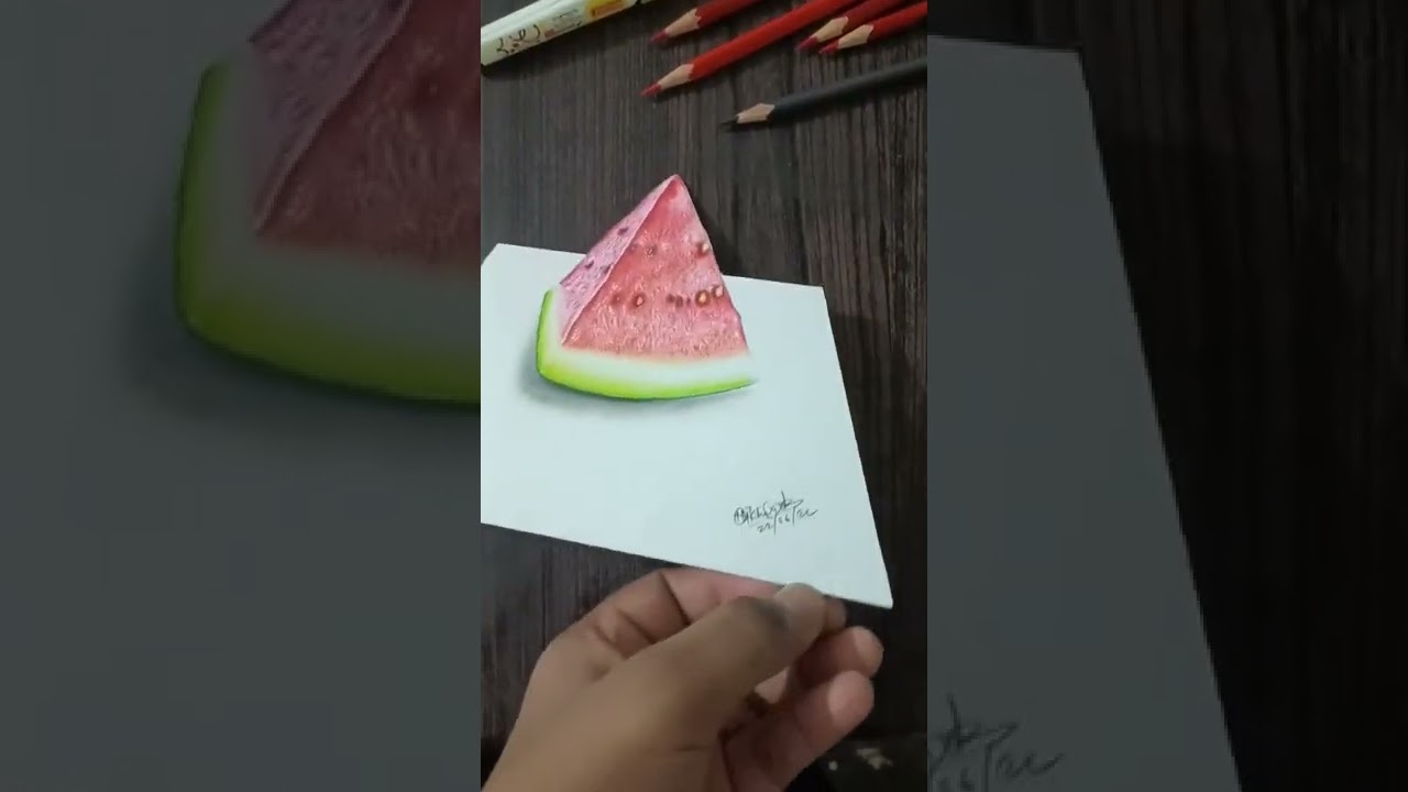 Watch 3d watermelon illusion #quickart #quickshorts #nicknikhilarts #viralshorts #youtubeshorts #youtube on YouTube Watch 3d watermelon illusion #quickart #quickshorts #nicknikhilarts #viralshorts #youtubeshorts #youtube on YouTube