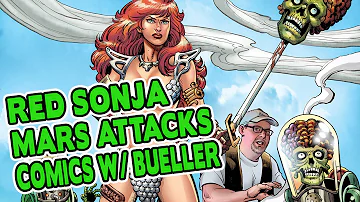 COMICS WITH BUELLER Presents Red Sonja Mars Attacks Exclusive Cover