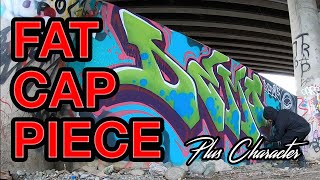Graffiti Piece // FAT CAP LETTERS + CHARACTER šØ(ACME PAINT)