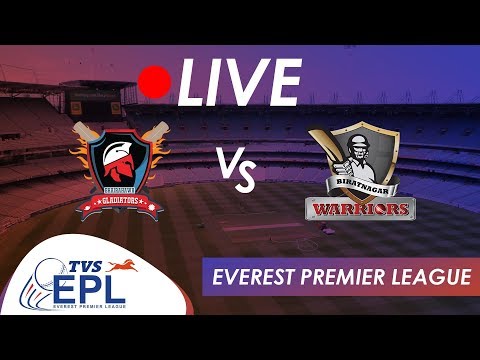 Live Cricket!! TVS EPL - Bhairahawa Gladiators VS Biratnagar Warriors | Match 8