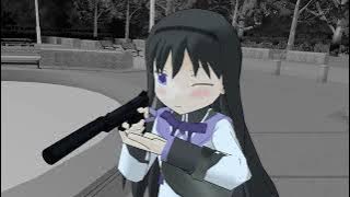 [MMD] Homura killing Kyubey when time stops