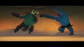 Genndy Tartakovsky's Primal | Mutated Spear vs. Ape Man Champion