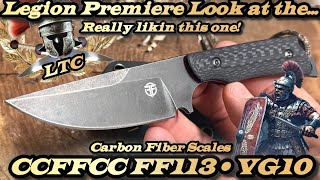 Legion Premiere Look at the CCFFCC FF113 in VG10 Steel