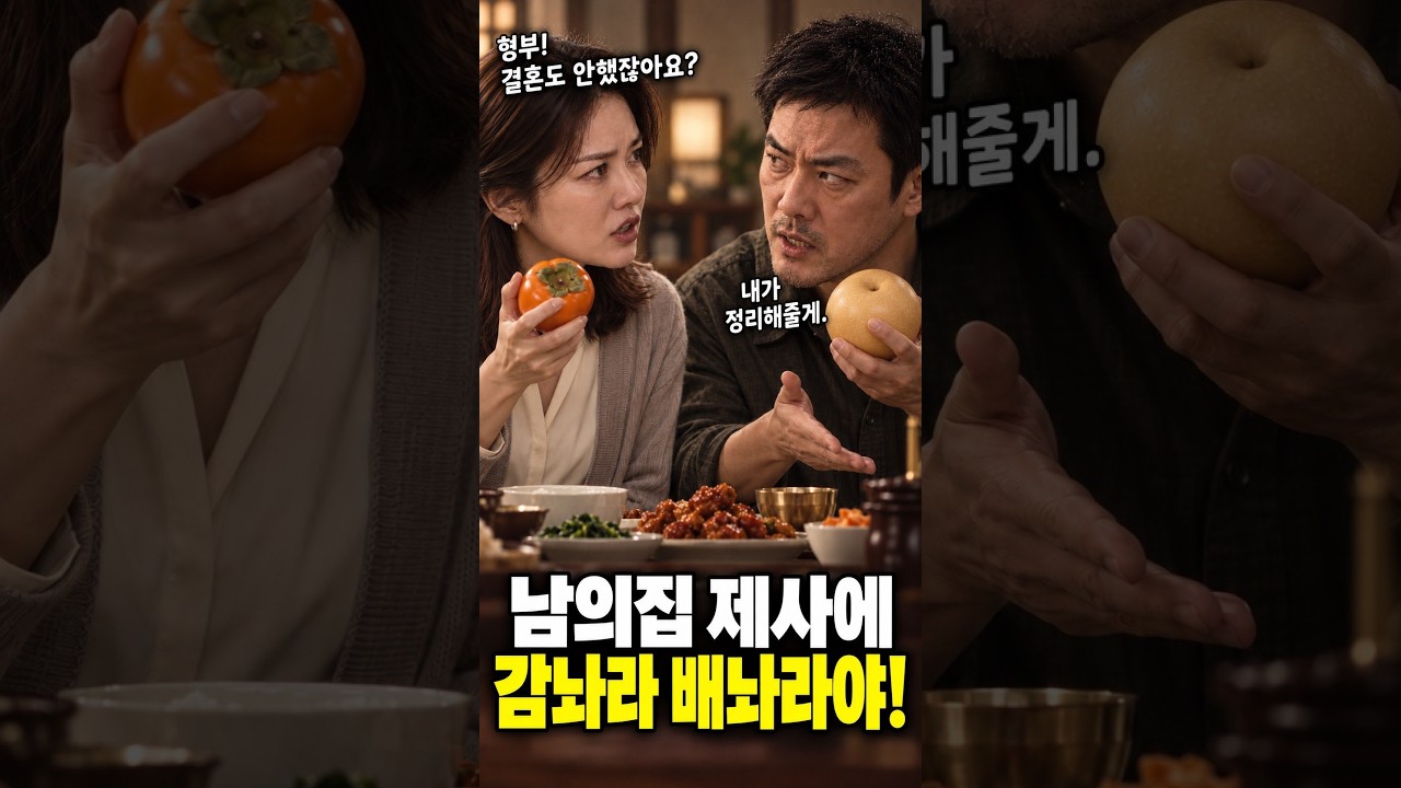 결혼도 안한 형부가 왜 우리집 제사에 뭐라해요?